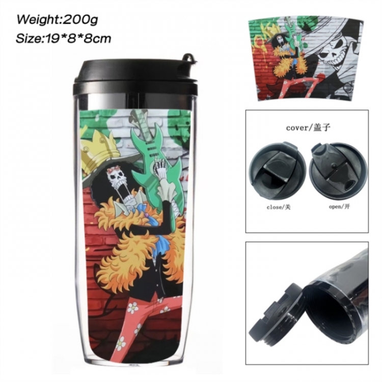 One Piece Anime double-layer insulated water bottle and cup 350ML