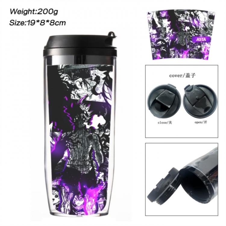 Black Clover Anime double-layer insulated water bottle and cup 350ML