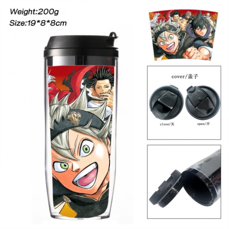 Black Clover Anime double-layer insulated water bottle and cup 350ML