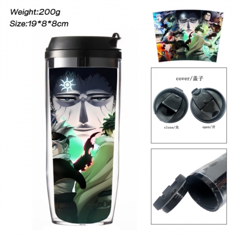 Black Clover Anime double-layer insulated water bottle and cup 350ML