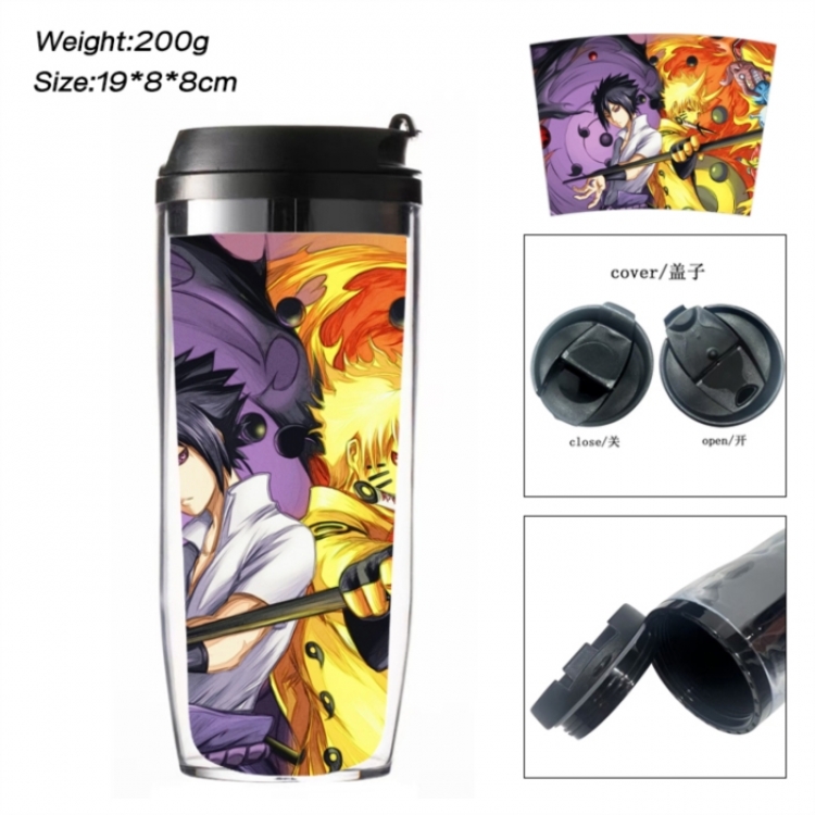 Naruto Anime double-layer insulated water bottle and cup 350ML