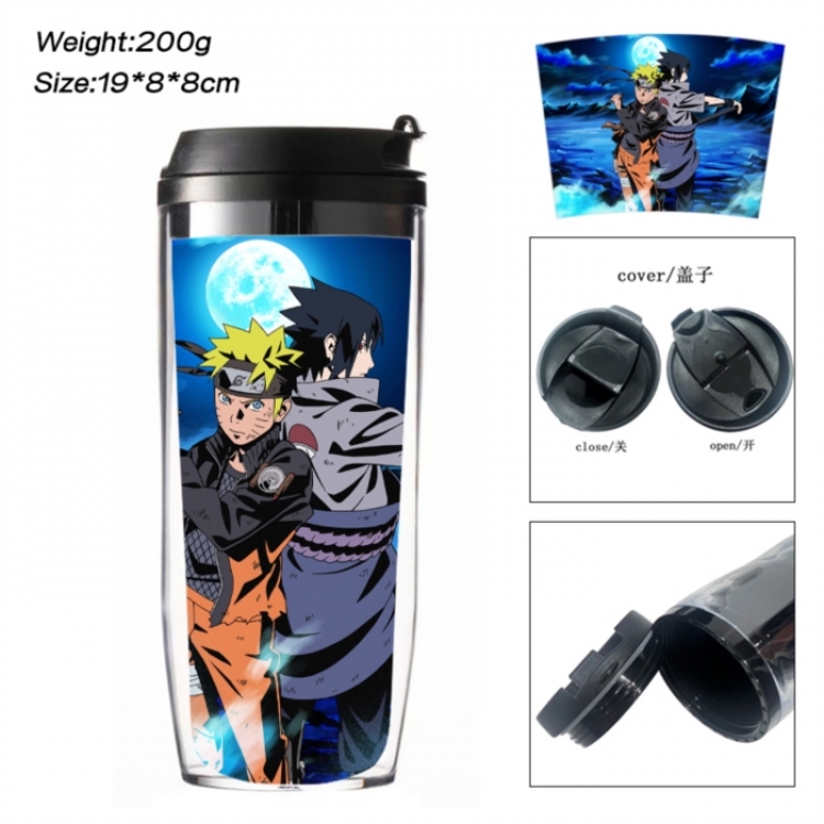 Naruto Anime double-layer insulated water bottle and cup 350ML
