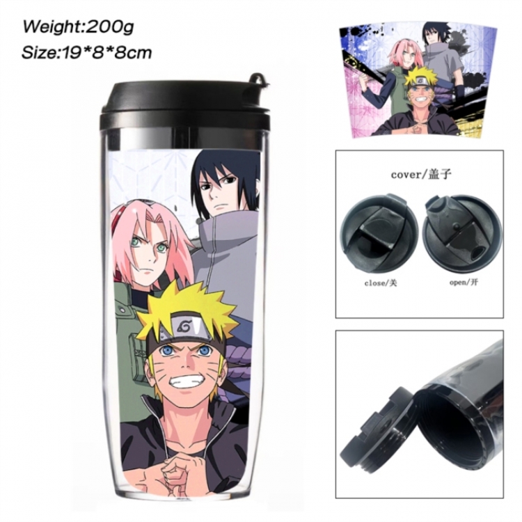 Naruto Anime double-layer insulated water bottle and cup 350ML
