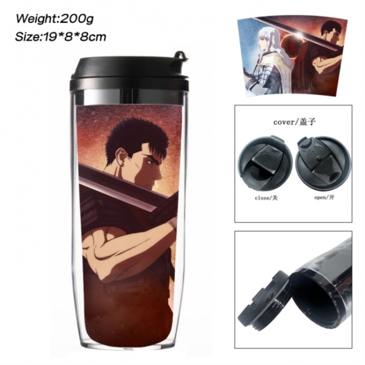 Berserk Anime double-layer insulated water bottle and cup 350ML
