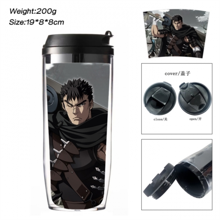 Berserk Anime double-layer insulated water bottle and cup 350ML
