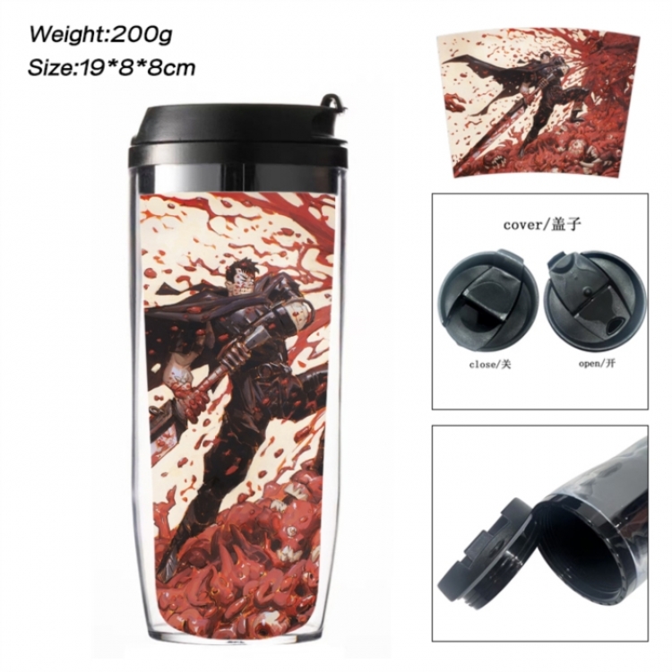 Berserk Anime double-layer insulated water bottle and cup 350ML