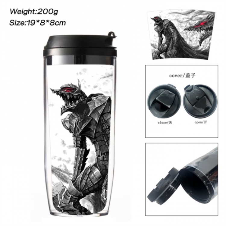 Berserk Anime double-layer insulated water bottle and cup 350ML