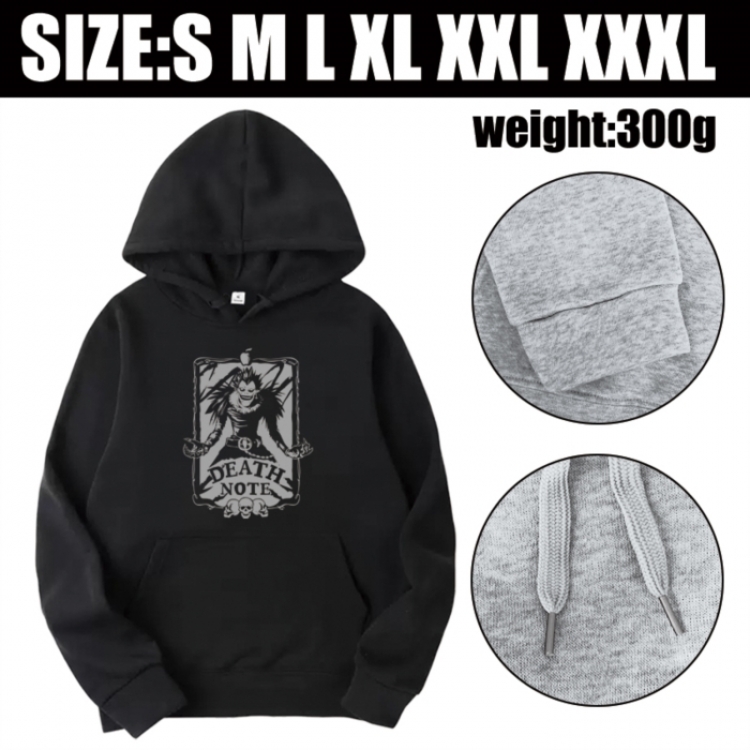 Death note Anime printed hooded sweatshirt top from S to 3XL