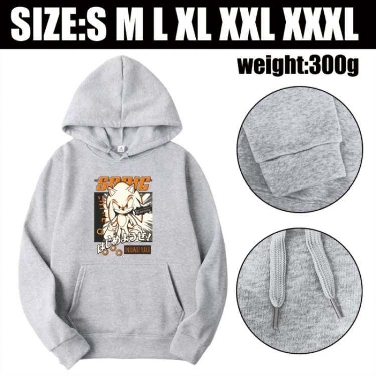 Sonic The Hedgehog Anime printed hooded sweatshirt top from S to 3XL