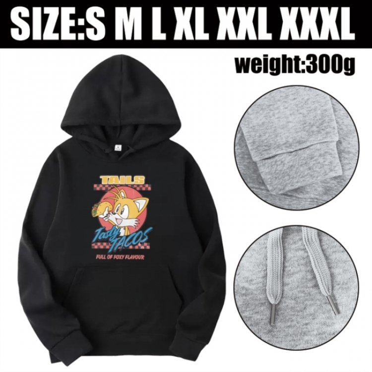 Sonic The Hedgehog Anime printed hooded sweatshirt top from S to 3XL