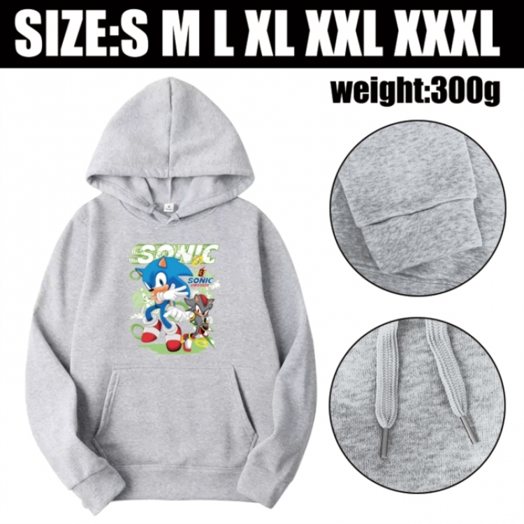 Sonic The Hedgehog Anime printed hooded sweatshirt top from S to 3XL