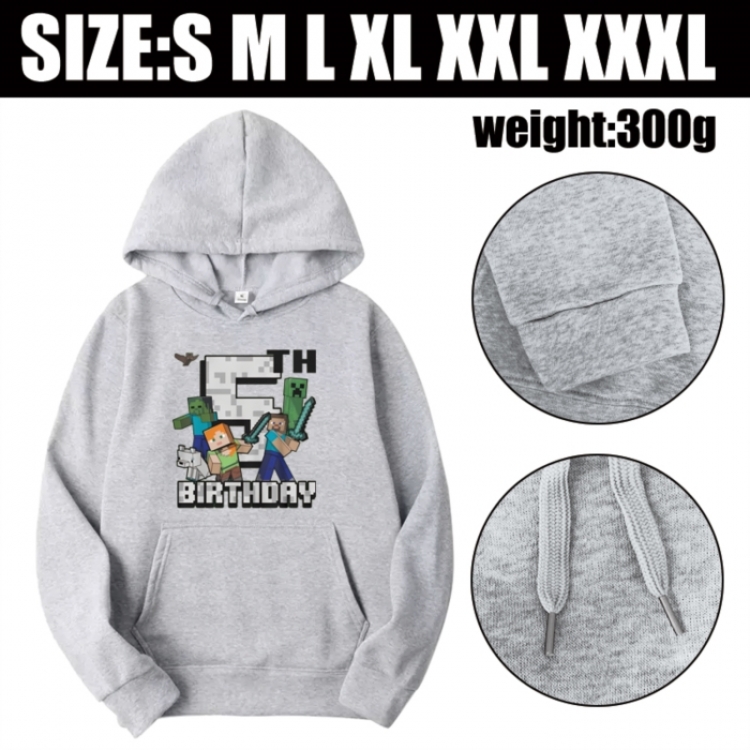 Minecraft Anime printed hooded sweatshirt top from S to 3XL