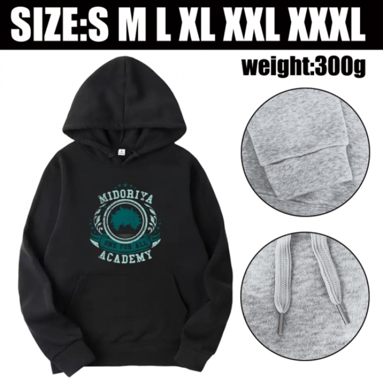 My Hero Academia Anime printed hooded sweatshirt top from S to 3XL