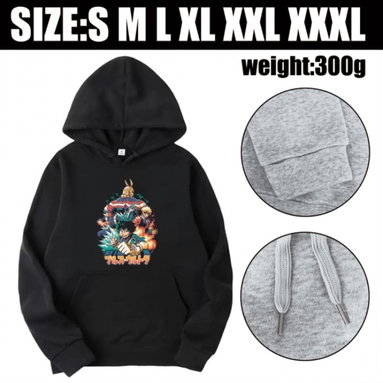 My Hero Academia Anime printed hooded sweatshirt top from S to 3XL