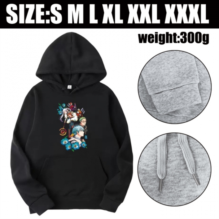 Frieren: Beyond Journey's Anime printed hooded sweatshirt top from S to 3XL