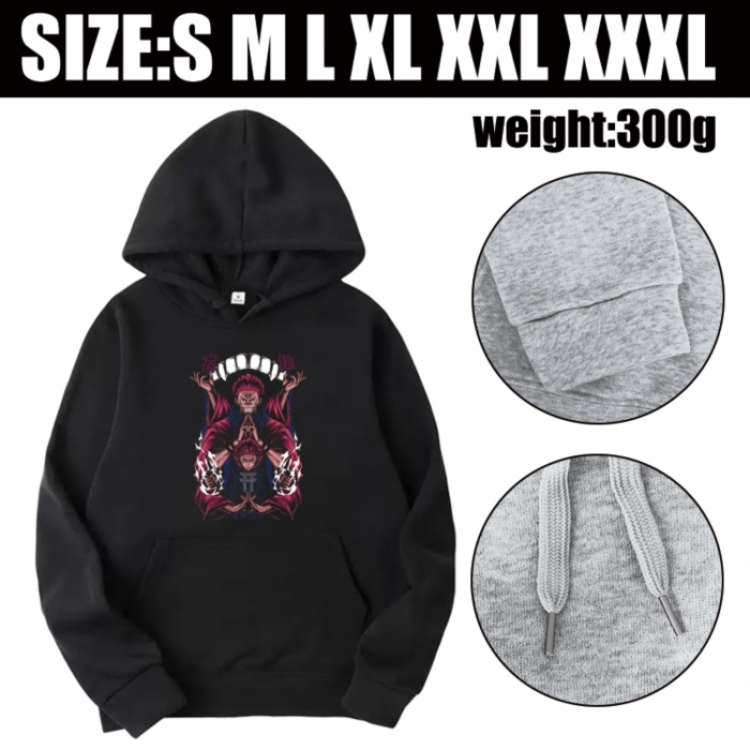 Jujutsu Kaisen Anime printed hooded sweatshirt top from S to 3XL