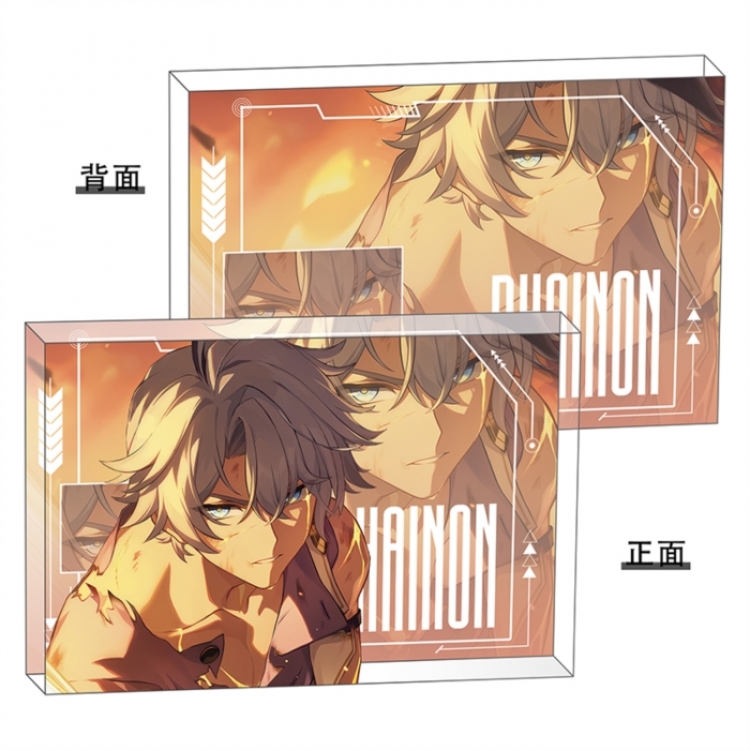 Honkai：Star Rail Anime game acrylic card brick desktop decoration 8X12X1.2cm