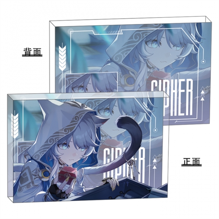 Honkai：Star Rail Anime game acrylic card brick desktop decoration 8X12X1.2cm