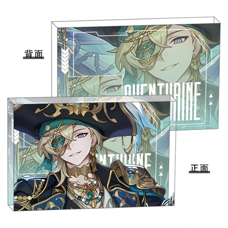 Honkai：Star Rail Anime game acrylic card brick desktop decoration 8X12X1.2cm