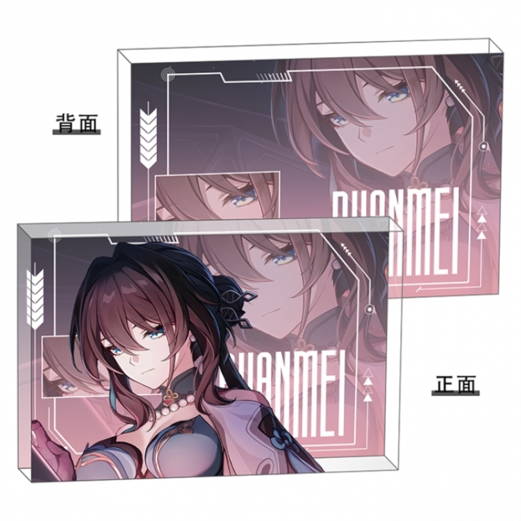 Honkai：Star Rail Anime game acrylic card brick desktop decoration 8X12X1.2cm