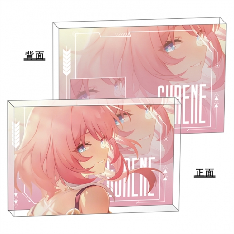 Honkai：Star Rail Anime game acrylic card brick desktop decoration 8X12X1.2cm