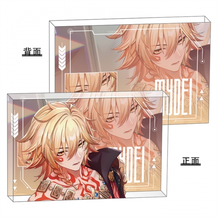 Honkai：Star Rail Anime game acrylic card brick desktop decoration 8X12X1.2cm
