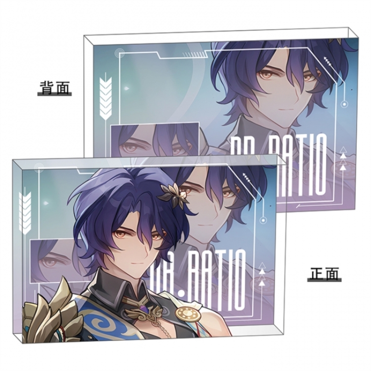 Honkai：Star Rail Anime game acrylic card brick desktop decoration 8X12X1.2cm