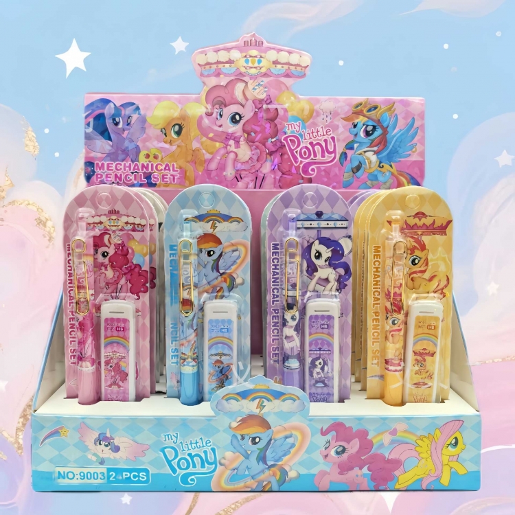 My Little Pony Automatic pencil set, student cartoon pencil stationery a set of 24