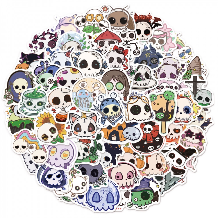 Halloween Doodle stickers Waterproof stickers a set of 50 price for 5 sets