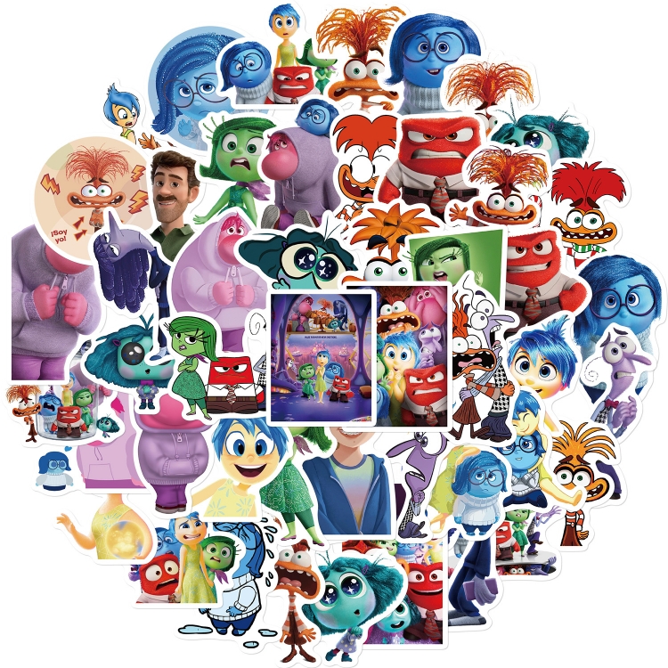 Inside Out Doodle stickers Waterproof stickers a set of 50 price for 5 sets