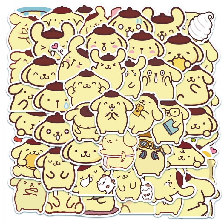 Purin Doodle stickers Waterproof stickers a set of 50 price for 5 sets