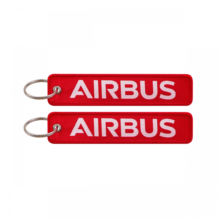 Letter  Double sided color woven label keychain with thickened hanging rope 13x3cm 10G price for 5 pcs