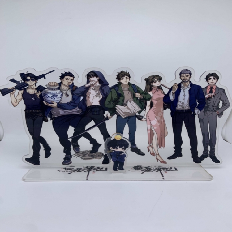 The Graver Robbers Chronicles  Anime Laser Acrylic Humanoid  keychain big Standing Plates 15.8cm