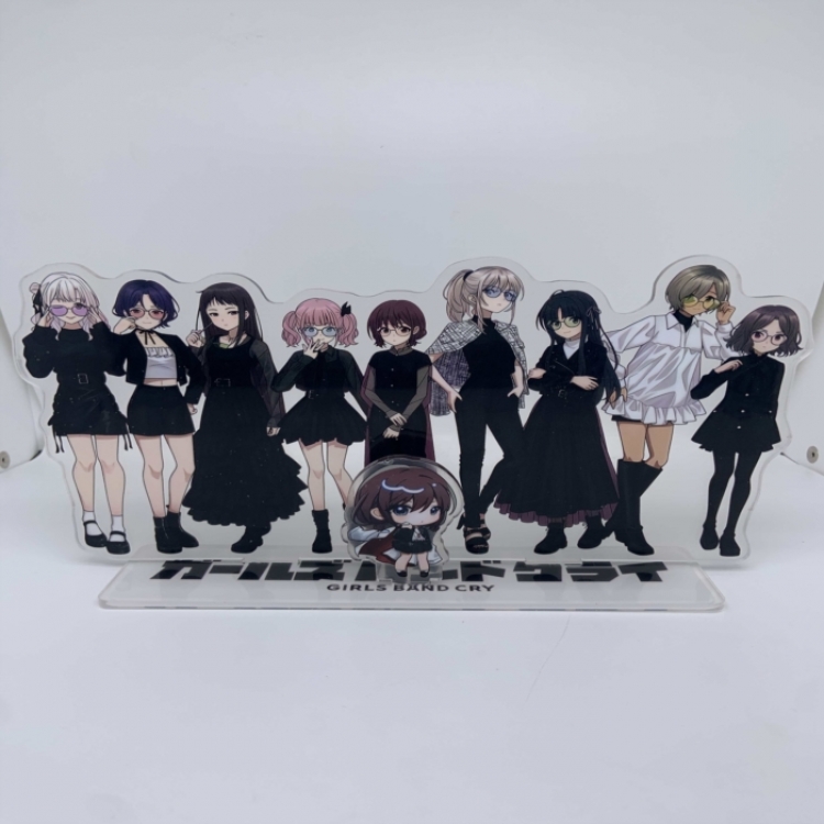 AMNIBUS  Anime Laser Acrylic Humanoid  keychain big Standing Plates 15.8cm