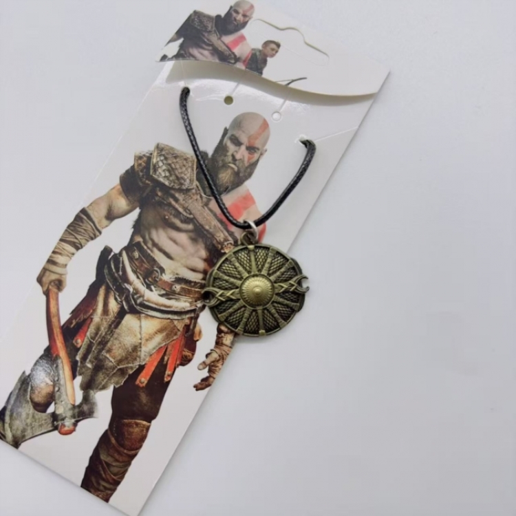 God of War Anime peripheral leather rope necklace pendant jewelry price for 5 pcs