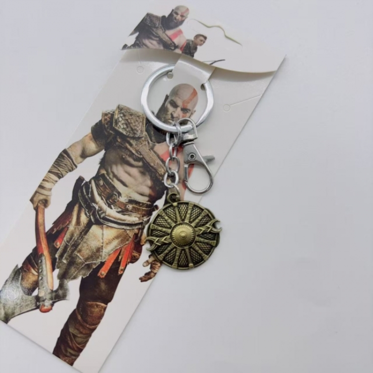 God of War Animation metal keychain pendant price for 5 pcs