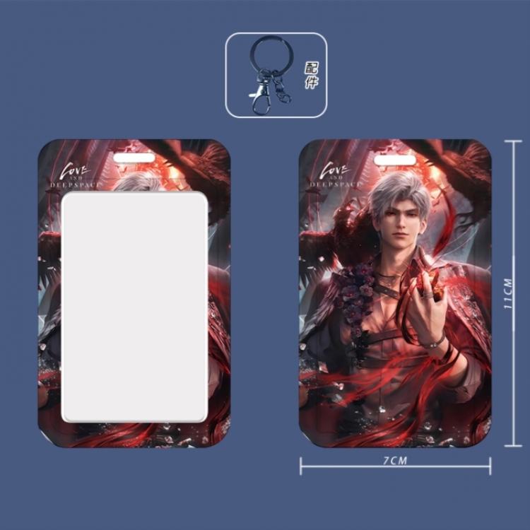 Love and Deepspace 3D embossed hard shell card holder badge keychain price for 5 pcs