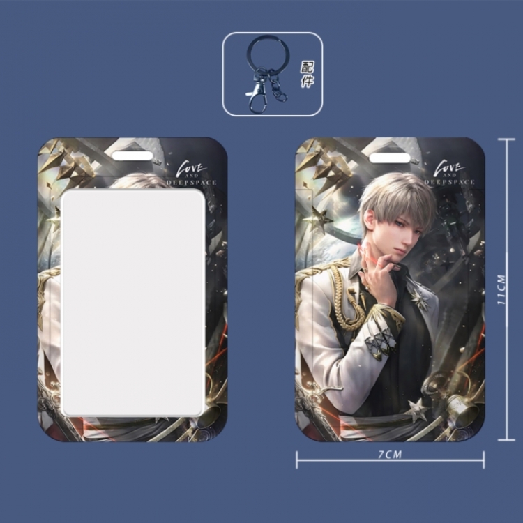 Love and Deepspace 3D embossed hard shell card holder badge keychain price for 5 pcs