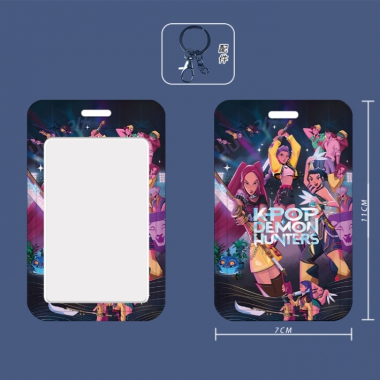 K-Pop Demon Hunters 3D embossed hard shell card holder badge keychain price for 5 pcs