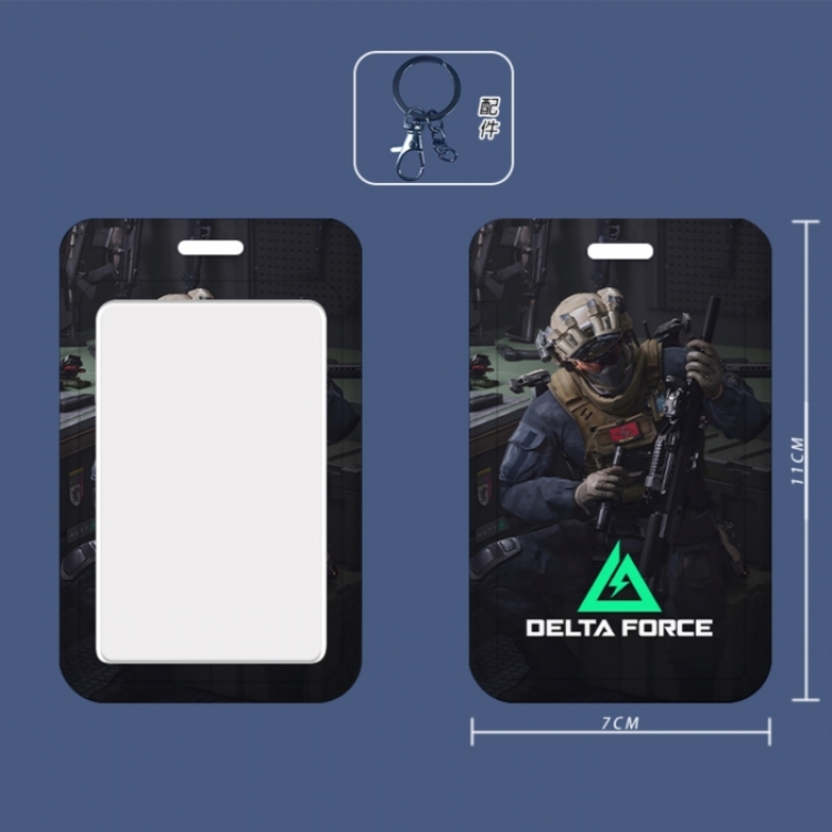 Operation Delta 3D embossed hard shell card holder badge keychain price for 5 pcs