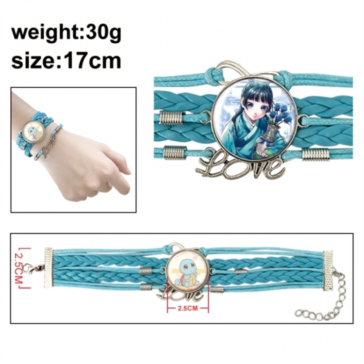 The Apothecary Diaries Anime bracelet multi-layer leather gemstone bracelet  price for 5 pcs
