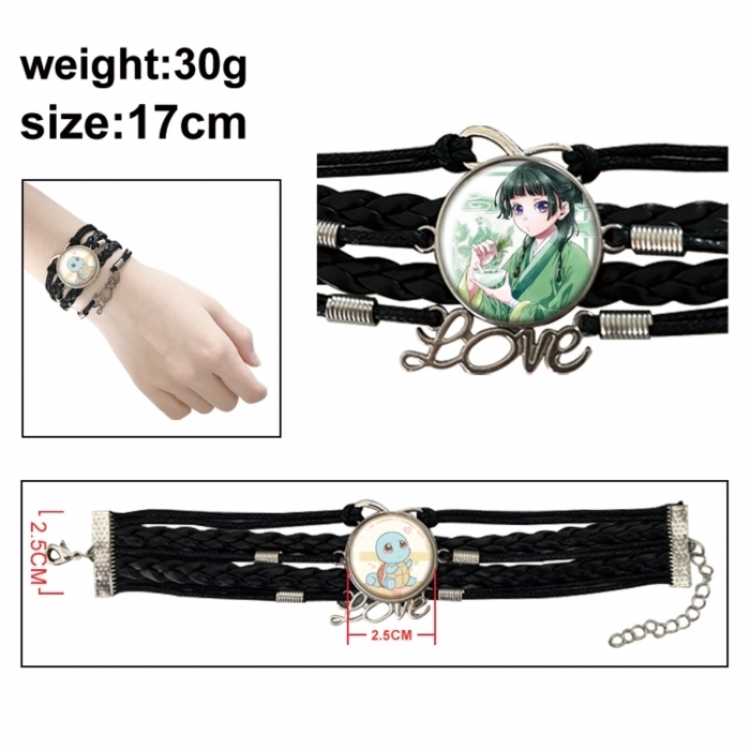 The Apothecary Diaries Anime bracelet multi-layer leather gemstone bracelet  price for 5 pcs