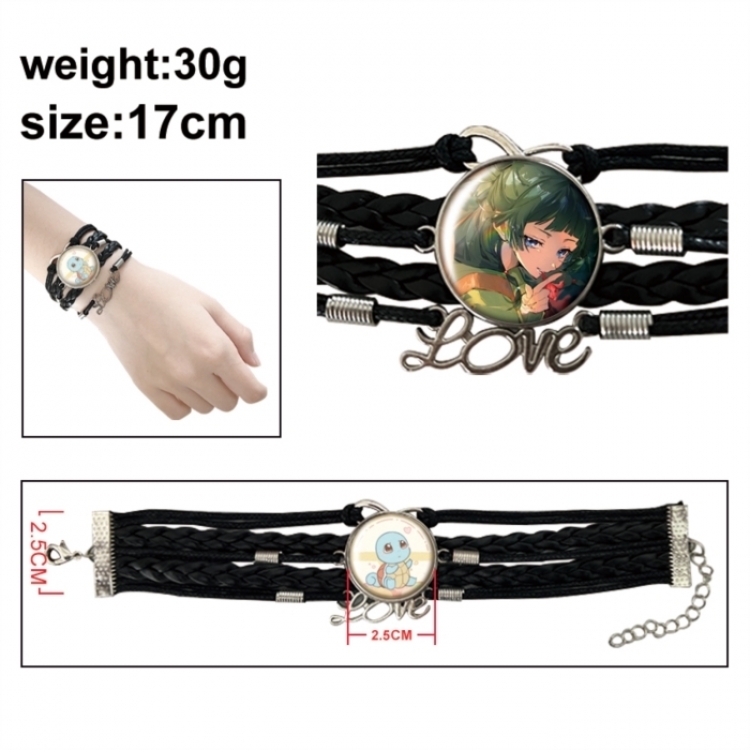 The Apothecary Diaries Anime bracelet multi-layer leather gemstone bracelet  price for 5 pcs