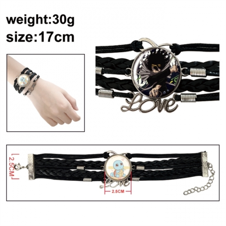 My Hero Academia Anime bracelet multi-layer leather gemstone bracelet price for 5 pcs