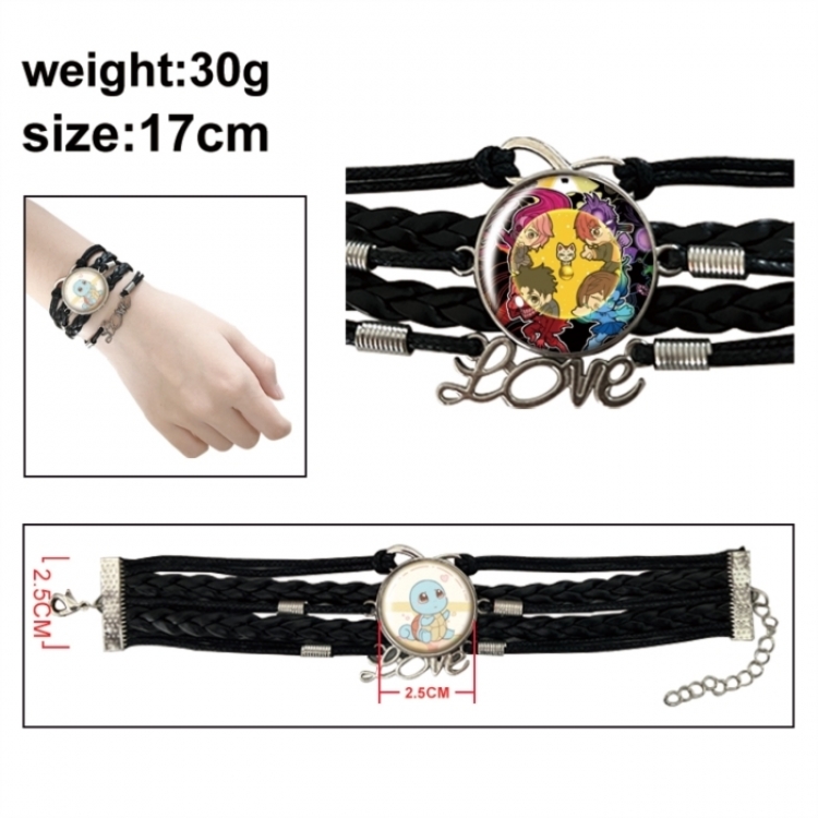 DANDADAN Anime bracelet multi-layer leather gemstone bracelet price for 5 pcs