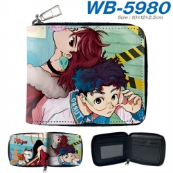 DANDADAN Anime color short full zip folding wallet 10x12x2.5cm