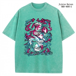 Jujutsu Kaisen Anime peripheral pure cotton washed and worn T-shirt from S to 4XL