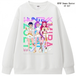 K-Pop Demon Hunters anime merchandise thick cotton round neck hoodie from S to 3XL