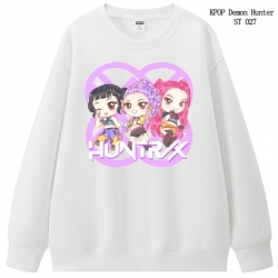 K-Pop Demon Hunters anime merchandise thick cotton round neck hoodie from S to 3XL