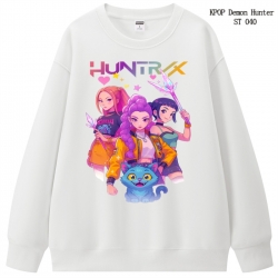 K-Pop Demon Hunters anime merchandise thick cotton round neck hoodie from S to 3XL